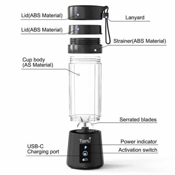 portable smoothie blender bottle