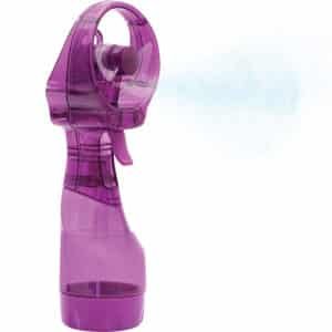 spray water bottle with fan