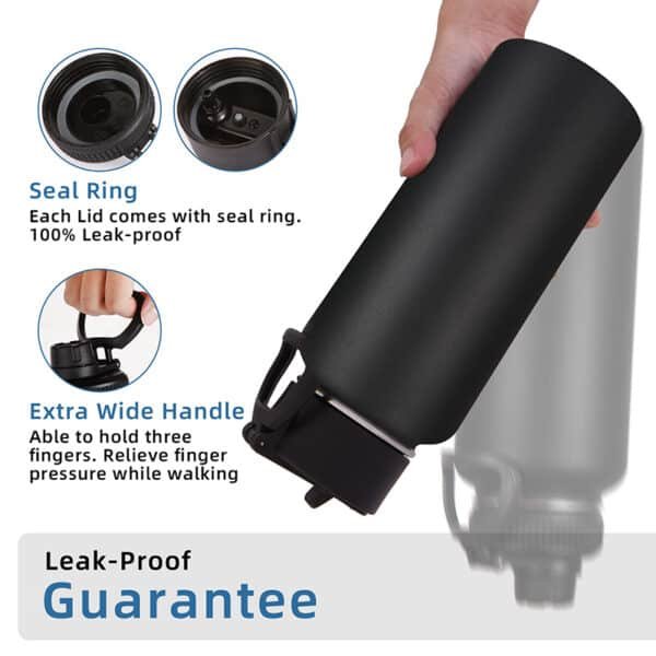 water bottle with straw and spout