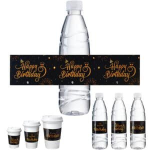 water bottles with custom printed labels