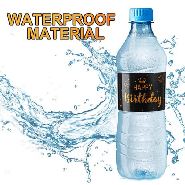 water bottles with custom printed labels