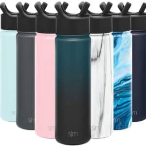 water bottles with straws