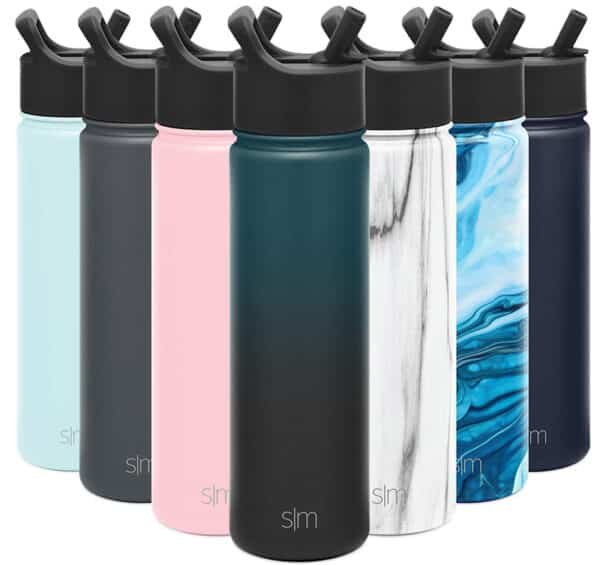 water bottles with straws