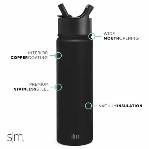 water bottles with straws