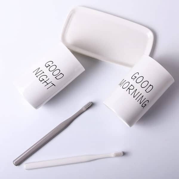 white ceramic tumbler