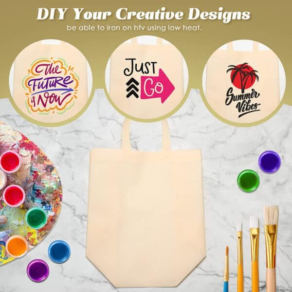 100 cotton tote bags