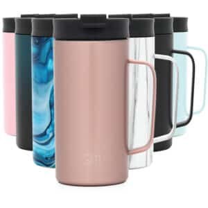 8 oz travel coffee mug with handle