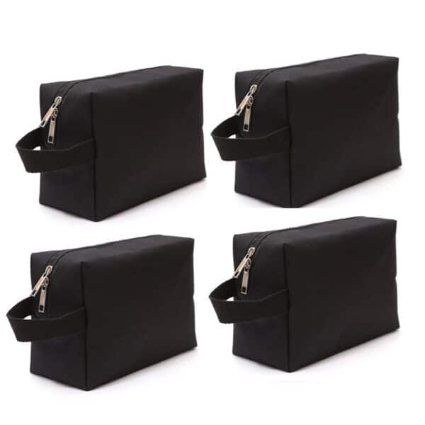 black makeup bag