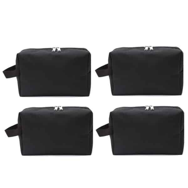 black makeup bag