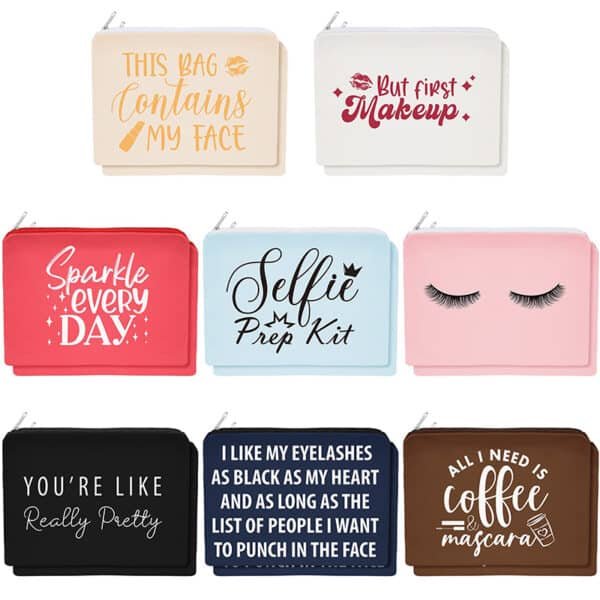 canvas zipper makeup bags wholesale