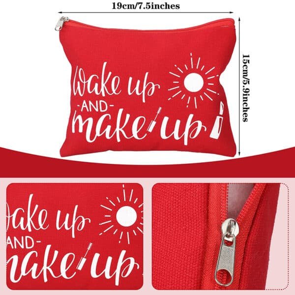 canvas zipper makeup bags wholesale