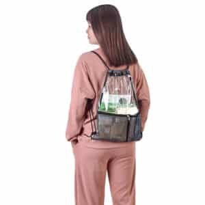 clear drawstring backpack