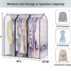 clear garment bags with zipper
