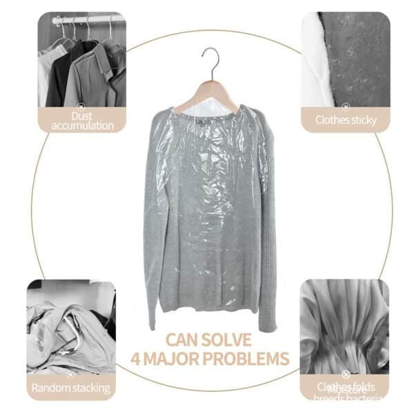 clear plastic garment bags for dry cleaners