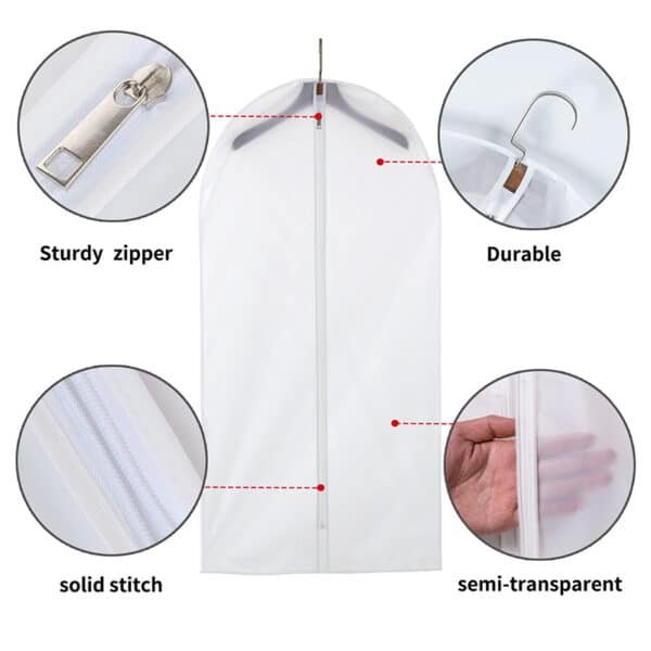 clear plastic hanging garment bags
