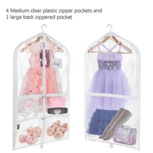 clear zip up garment bags