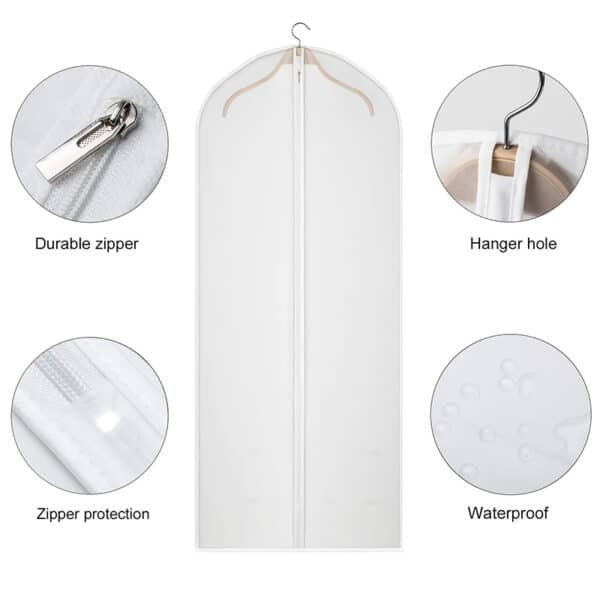 clear zippered garment bags wholesale