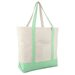 cotton tote bags with zipper