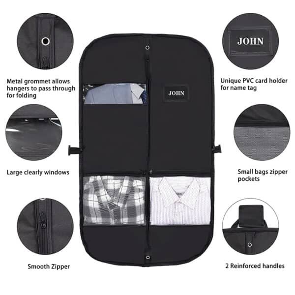 custom garment bags no minimum