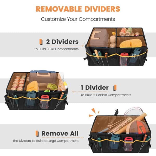 collapsible trunk organizer