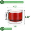 double glass coffee mugs