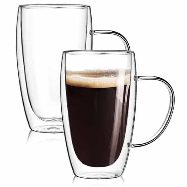 double walled glass travel mugs