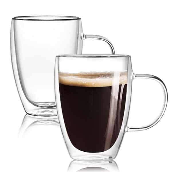 double walled glass travel mugs