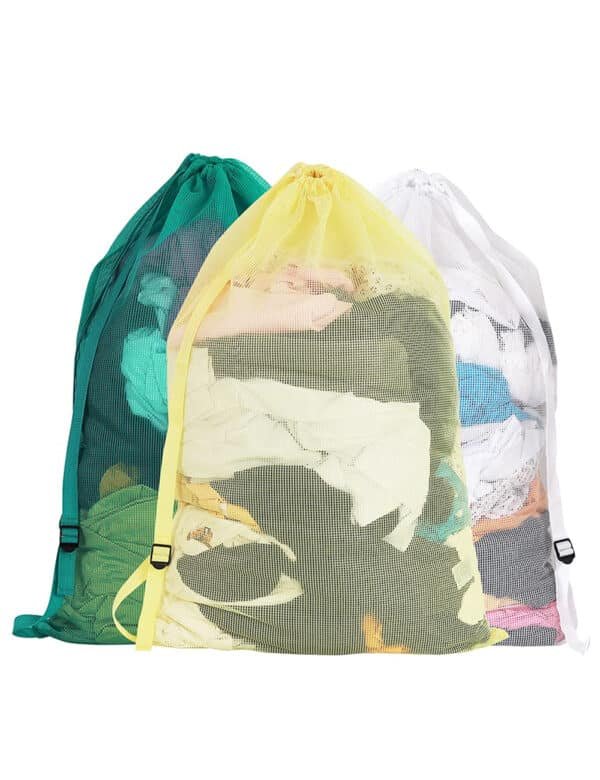 drawstring net laundry bag