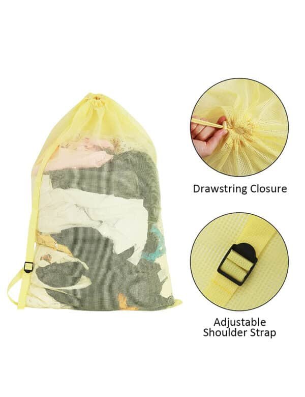 drawstring net laundry bag