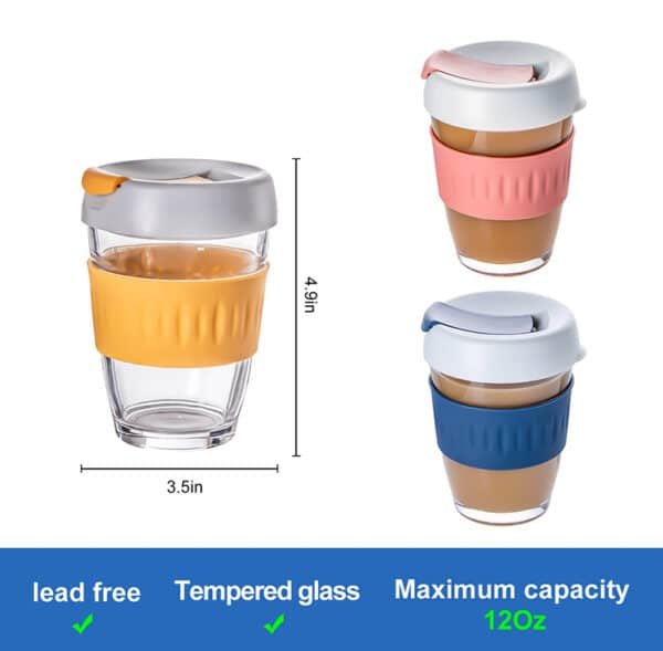 glass coffee travel mugs