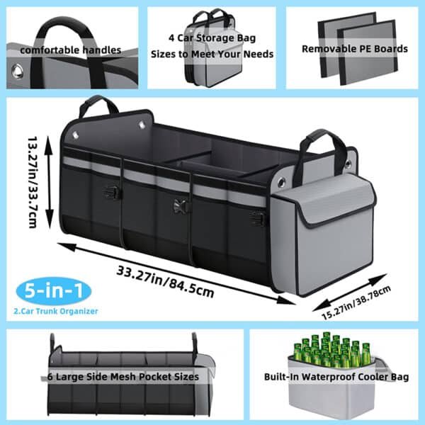 heavy duty trunk organizer
