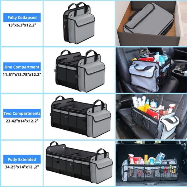 heavy duty trunk organizer