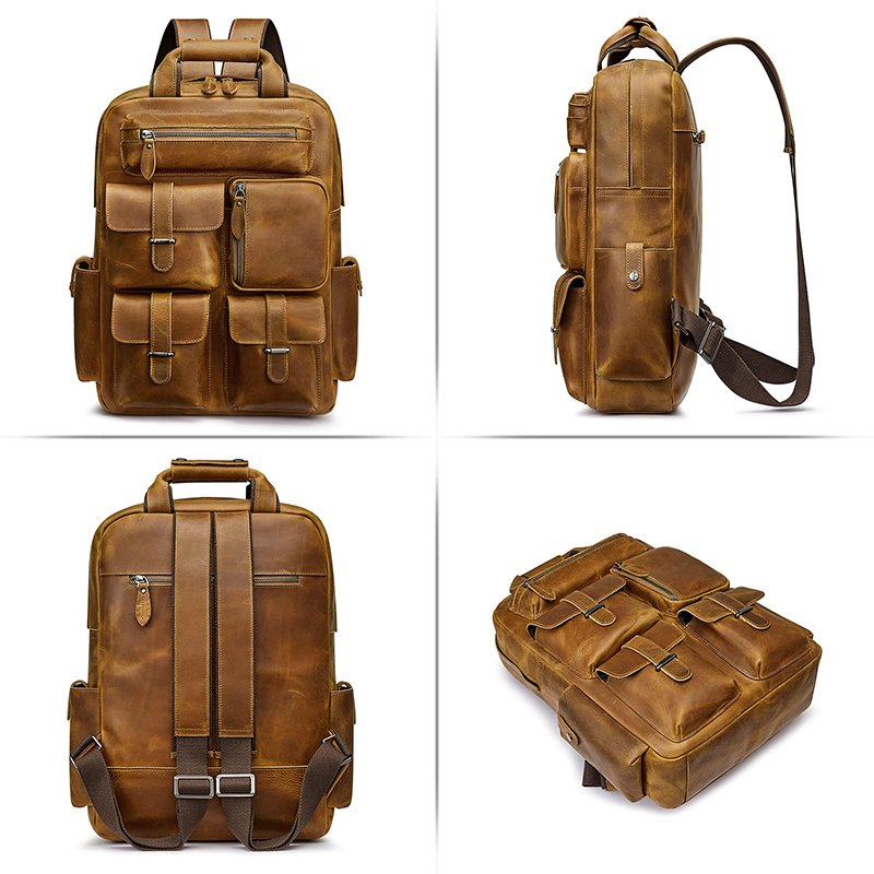 zaini in pelle per uomo