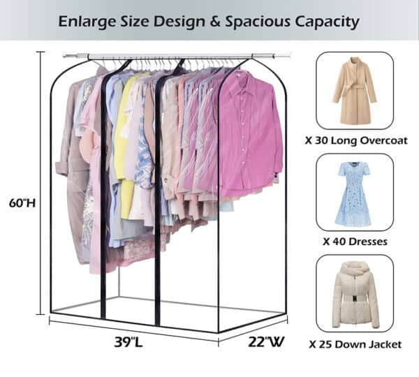long plastic garment bags