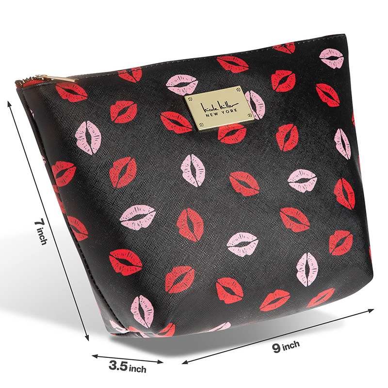 makeup bag with initials