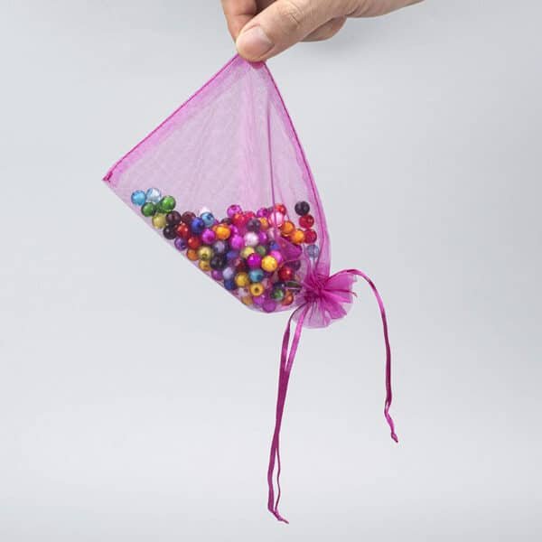 mini mesh drawstring bags