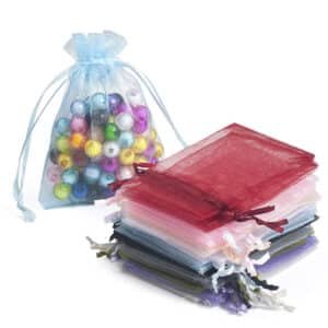 mini mesh drawstring bags