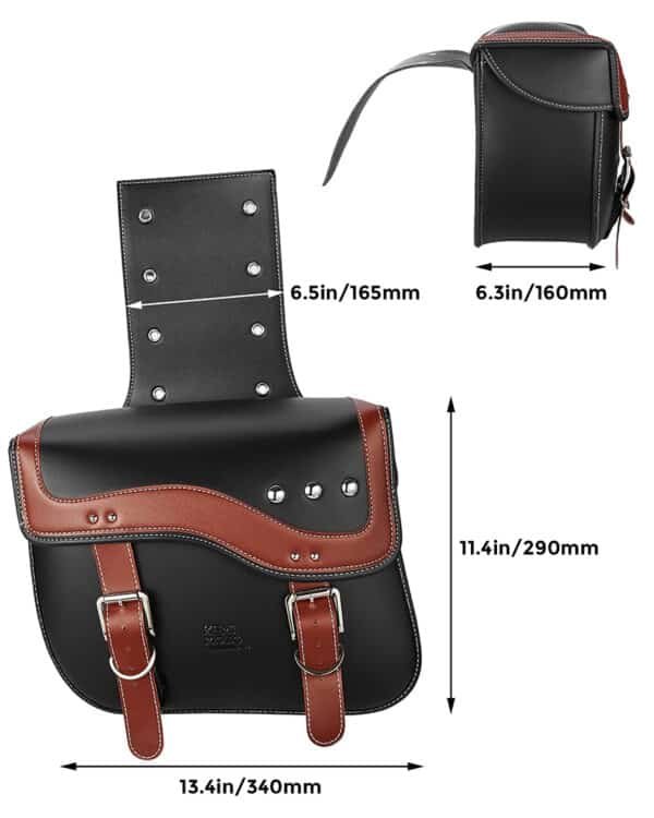 motorcycle leather luggage bags