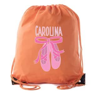 personalised unicorn drawstring bag