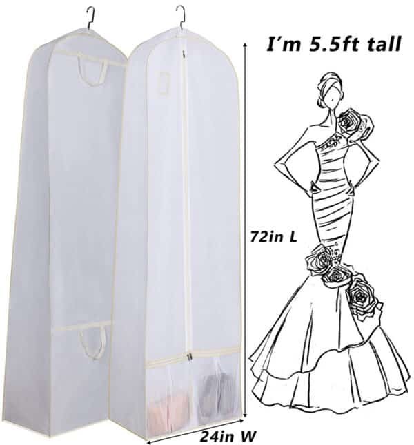 personalized garment bags for wedding dresses