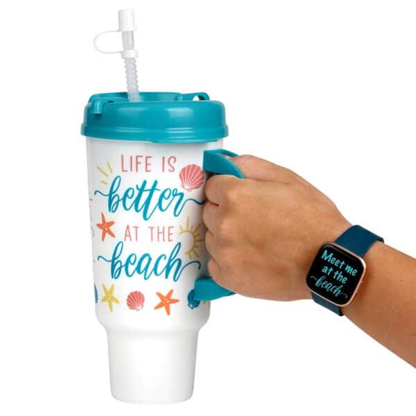 plastic travel mugs with handles