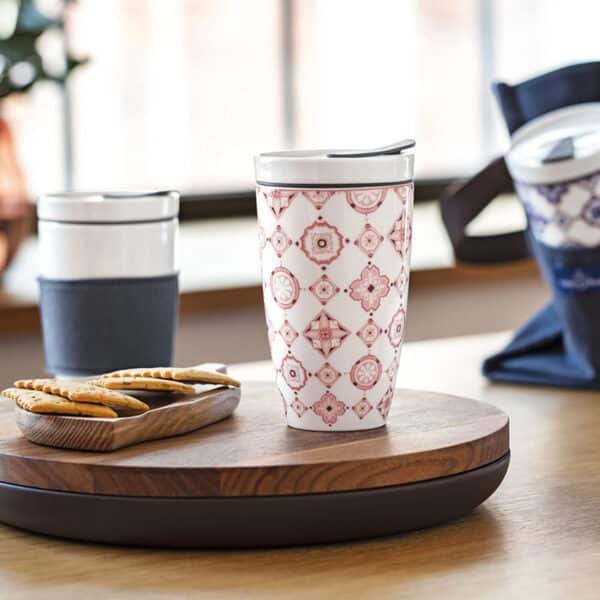 porcelain coffee travel mug