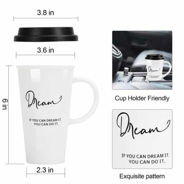porcelain travel mug with handle
