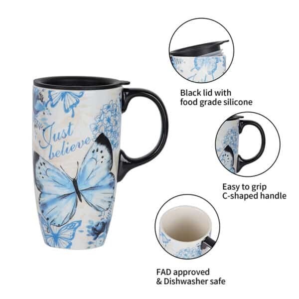 porcelain travel mug with lid