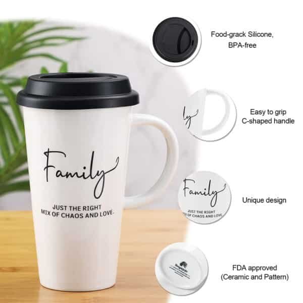 porcelain travel mug with silicone lid