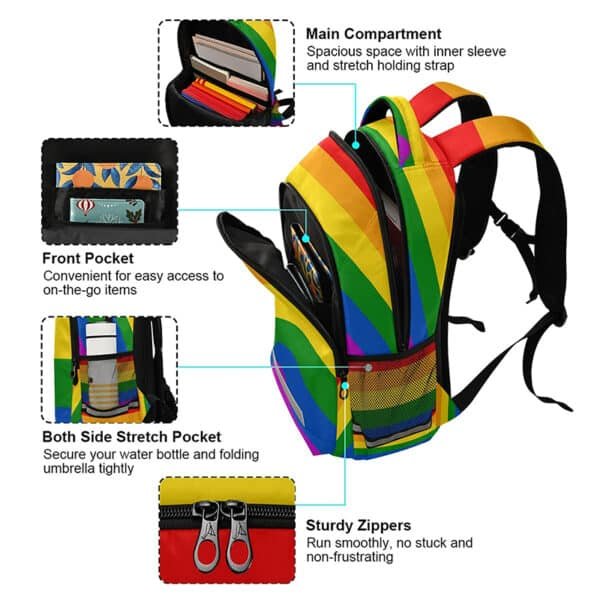rainbow backpack
