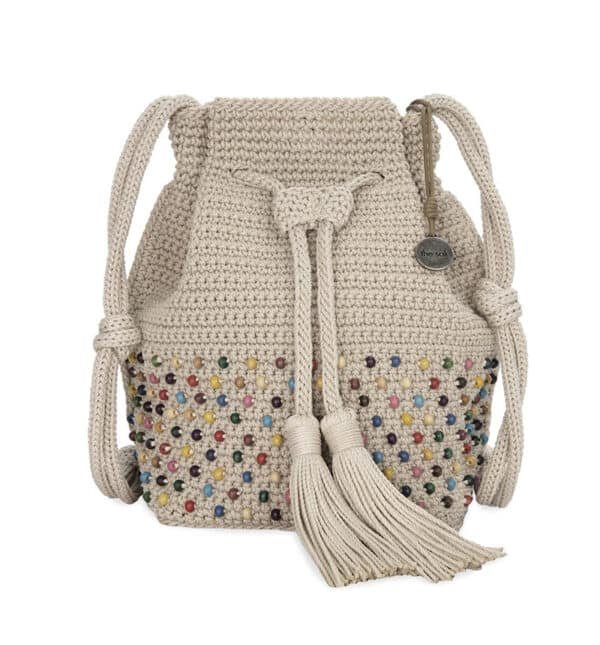 round drawstring makeup bag