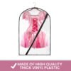 small clear garment bags