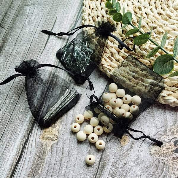 small organza drawstring bags