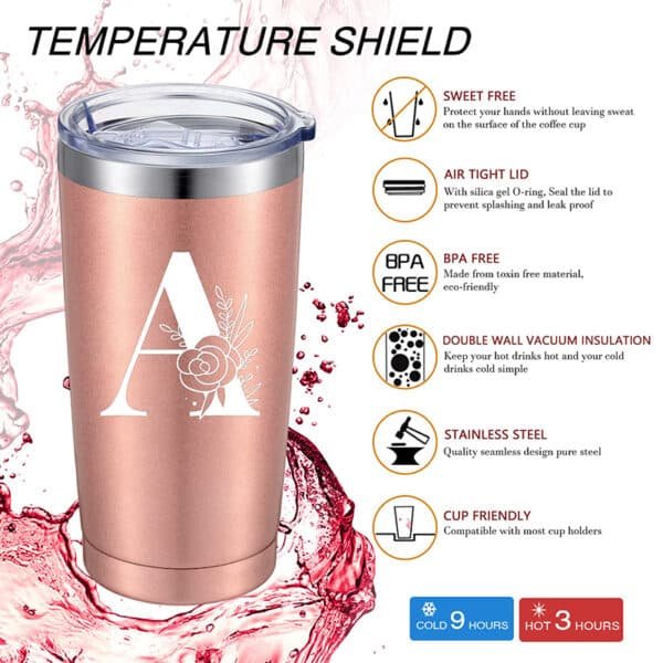 stainless steel personalized travel mug